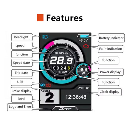 24-72v Display With 15mp/h lock capabilite
